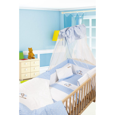 ΚΟΥΝΟΥΠΙΕΡΑ bebe ΑΕΡΟΣΤΑΤΟ 03 160X490 ΛΕΥΚΟ/ΣΙΕΛ Cotton 100%