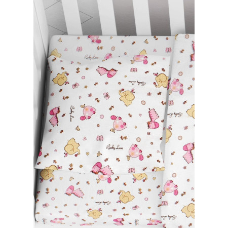 ΜΑΞΙΛΑΡΟΘΗΚΗ ΕΜΠΡΙΜΕ bebe Elephant 172 35Χ45 Pink Cotton 100%
