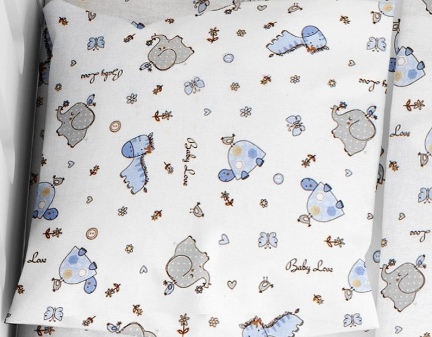 ΜΑΞΙΛΑΡΟΘΗΚΗ ΕΜΠΡΙΜΕ bebe Elephant 174 35Χ45 Blue Cotton 100%
