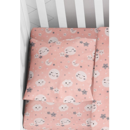 ΜΑΞΙΛΑΡΟΘΗΚΗ ΕΜΠΡΙΜΕ bebe Smile 82 35Χ45 Coral Cotton 100%