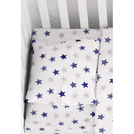 ΜΑΞΙΛΑΡΟΘΗΚΗ ΕΜΠΡΙΜΕ bebe Star 102 35Χ45 Blue Cotton 100%
