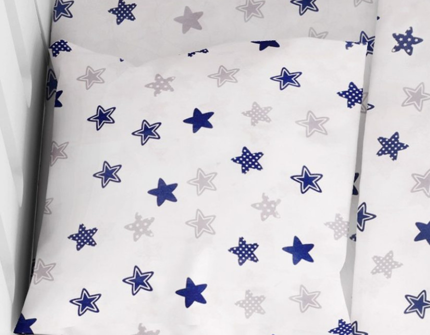 ΜΑΞΙΛΑΡΟΘΗΚΗ ΕΜΠΡΙΜΕ bebe Star 102 35Χ45 Blue Cotton 100%