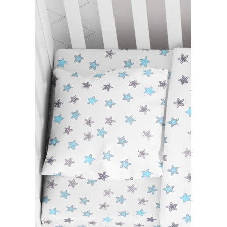 ΜΑΞΙΛΑΡΟΘΗΚΗ ΕΜΠΡΙΜΕ bebe Star 104 35Χ45 Sky blue Cotton 100%