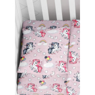 ΜΑΞΙΛΑΡΟΘΗΚΗ ΕΜΠΡΙΜΕ bebe UNICORN 107 35Χ45 Lila Cotton 100%