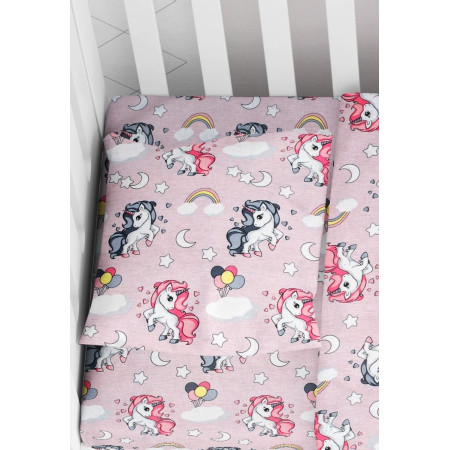 ΜΑΞΙΛΑΡΟΘΗΚΗ ΕΜΠΡΙΜΕ bebe UNICORN 107 35Χ45 Lila Cotton 100%