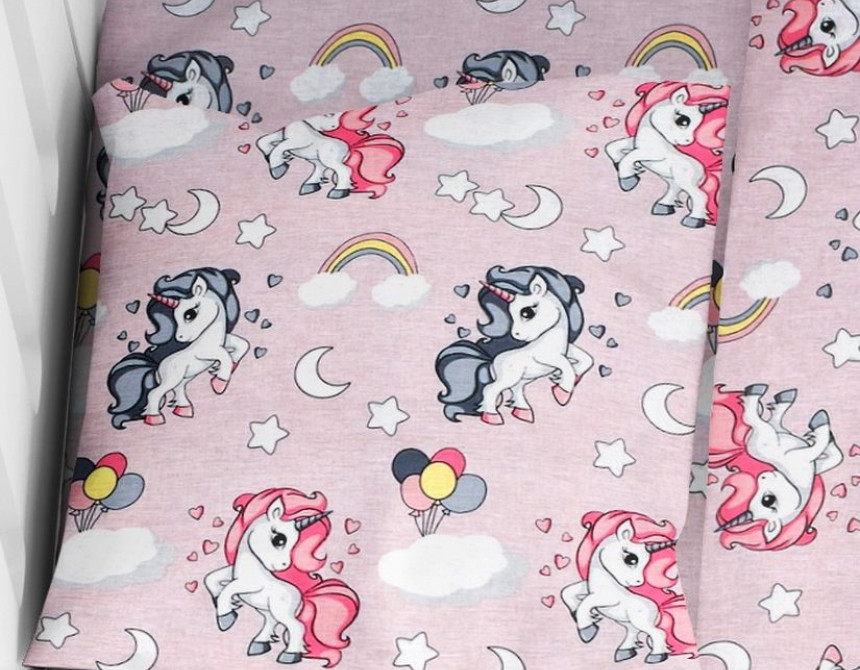 ΜΑΞΙΛΑΡΟΘΗΚΗ ΕΜΠΡΙΜΕ bebe UNICORN 107 35Χ45 Lila Cotton 100%