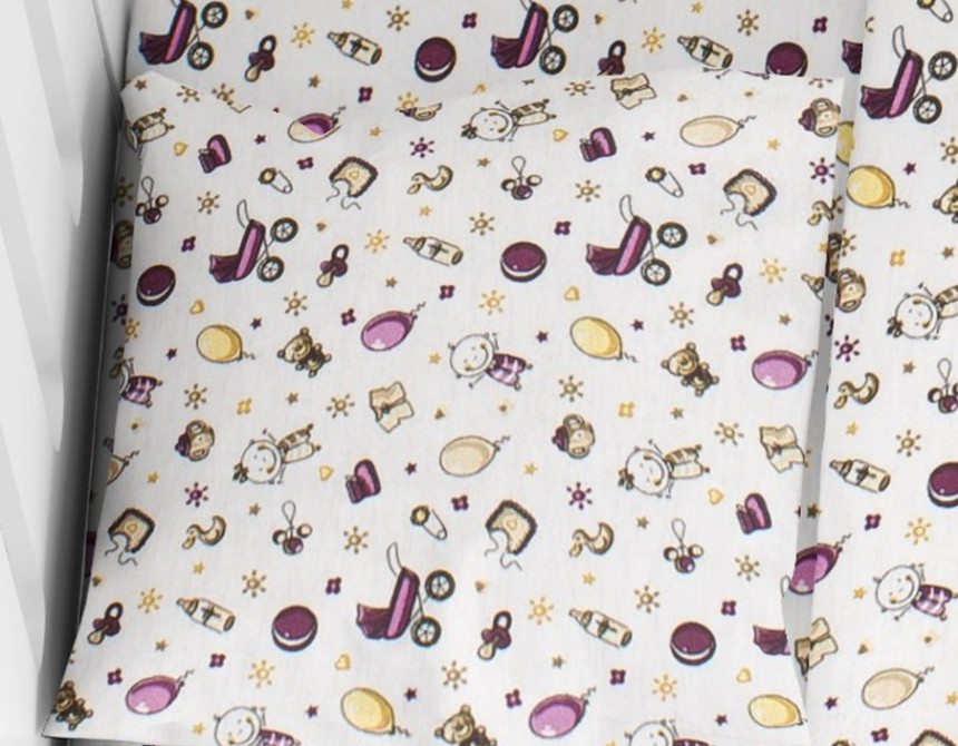 ΜΑΞΙΛΑΡΟΘΗΚΗ ΕΜΠΡΙΜΕ bebe Baby 01 35Χ45  Flannel cotton 100%