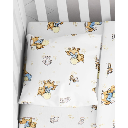ΜΑΞΙΛΑΡΟΘΗΚΗ ΕΜΠΡΙΜΕ bebe Baby 04 35Χ45  Flannel cotton 100%
