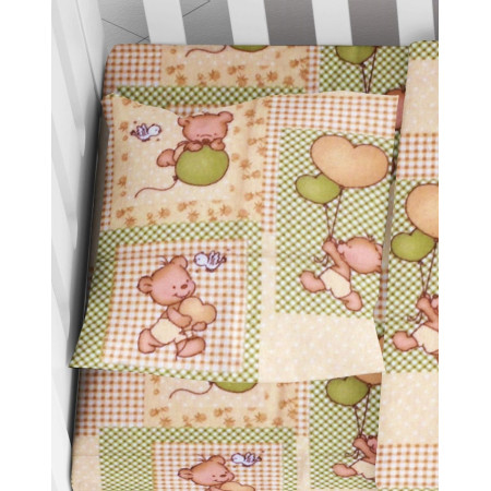 ΜΑΞΙΛΑΡΟΘΗΚΗ ΕΜΠΡΙΜΕ bebe Baloon 76 35Χ45 Beige Flannel cotton 100%