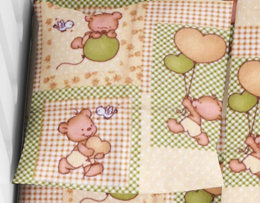 ΜΑΞΙΛΑΡΟΘΗΚΗ ΕΜΠΡΙΜΕ bebe Baloon 76 35Χ45 Beige Flannel cotton 100%