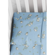 ΜΑΞΙΛΑΡΟΘΗΚΗ ΕΜΠΡΙΜΕ bebe Birds 14 35Χ45 Sky blue Flannel cotton 100%
