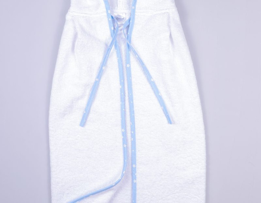 ΚΑΠΑ bebe SLEEPING BEARS CUB 11 75X85 ΛΕΥΚΟ/ΣΙΕΛ Cotton 100%