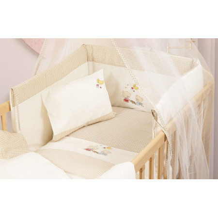 ΠΑΝΤΑ bebe HAPPY BEARS 22 0,40X1,92 ΕΚΡΟΥ/ΜΠΕΖ Cotton 100%