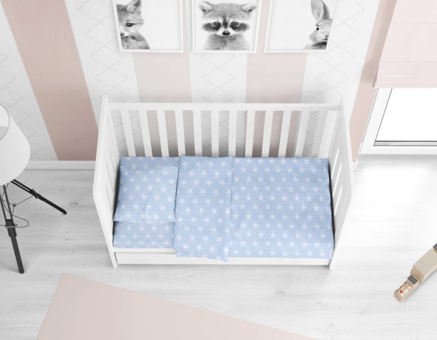 ΠΑΠΛΩΜΑ ΕΜΠΡΙΜΕ bebe Star 33 120X160 ΣΙΕΛ Cotton 100%