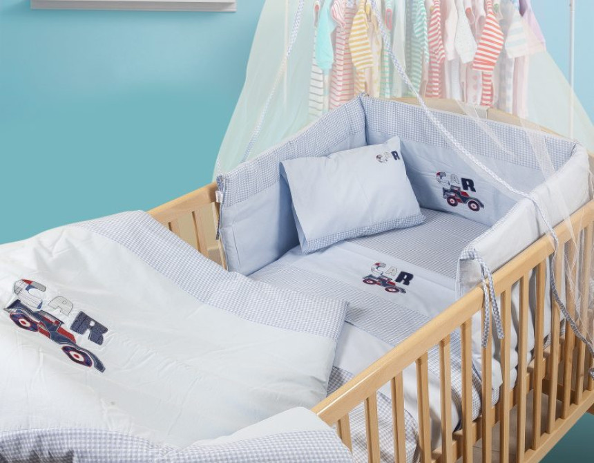 ΠΑΠΛΩΜΑ bebe CAR 29 100X140 ΣΙΕΛ Cotton 100%