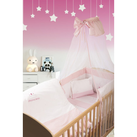 ΠΡΟΙΚΑ ΜΩΡΟΥ 3 τεμ bebe PRINCESS 33  ΛΕΥΚΟ/ΡΟΖ Cotton 100%