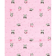 ΣΕΝΤΟΝΑΚΙ ΛΙΚΝΟΥ bebe PANDA 111 80Χ110 Pink Cotton 100%