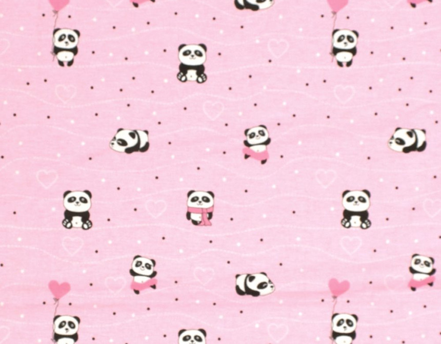 ΣΕΝΤΟΝΑΚΙ ΛΙΚΝΟΥ bebe PANDA 111 80Χ110 Pink Cotton 100%