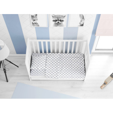 ΣΕΝΤΟΝΙΑ ΕΜΠΡΙΜΕ ΣΕΤ 3 τεμ bebe Windows 136 120Χ160 White Cotton 100%
