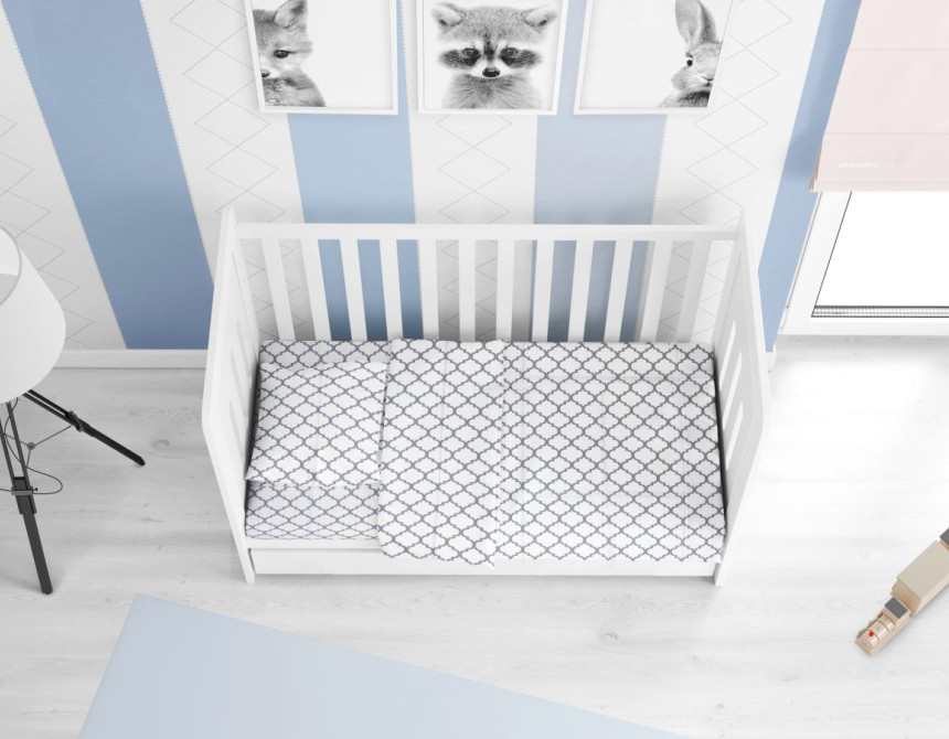 ΣΕΝΤΟΝΙΑ ΕΜΠΡΙΜΕ ΣΕΤ 3 τεμ bebe Windows 136 120Χ160 White Cotton 100%