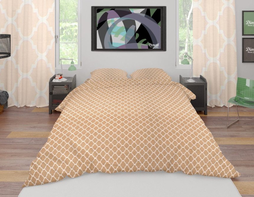 ΠΑΠΛΩΜΑΤΟΘΗΚΗ ΕΜΠΡΙΜΕ   Windows 150 160Χ240 Beige Cotton 100%