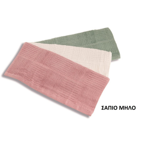 ΠΕΤΣΕΤΑ 40Χ70 ΣΑΠΙΟ ΜΗΛΟ Cotton 100%
