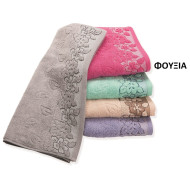 ΠΕΤΣΕΤΑ  ΖΑΚΑΡ ZERO TWIST ΕΡΑΤΩ 70X140 ΦΟΥΞΙΑ Cotton 100%
