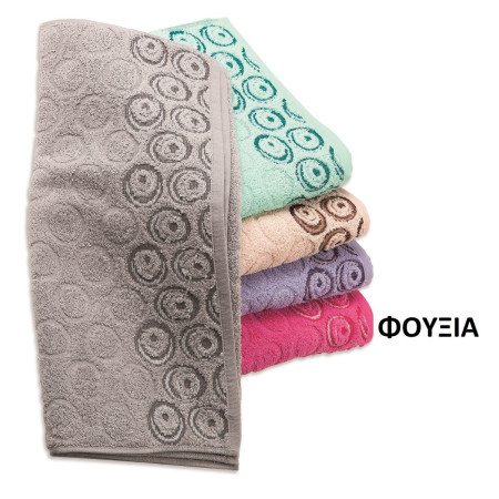 ΠΕΤΣΕΤΑ  ΖΑΚΑΡ ZERO TWIST ΟΥΡΑΝΙΑ 70X140 ΦΟΥΞΙΑ Cotton 100%