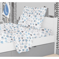 ΜΑΞΙΛΑΡΟΘΗΚΗ ΕΜΠΡΙΜΕ kids Hearts 08 50Χ70 Blue Cotton 100%