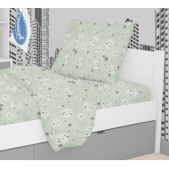 ΜΑΞΙΛΑΡΟΘΗΚΗ ΕΜΠΡΙΜΕ kids Smile 80 50Χ70 Green Cotton 100%