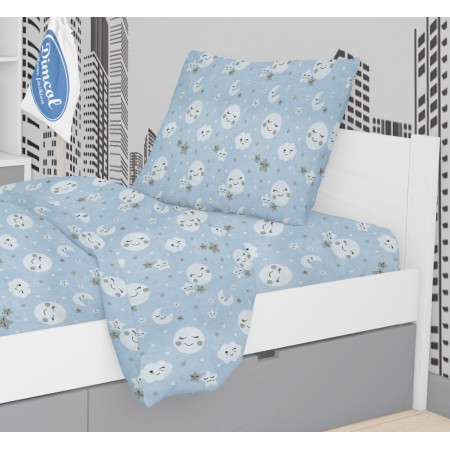 ΜΑΞΙΛΑΡΟΘΗΚΗ ΕΜΠΡΙΜΕ kids Smile 81 50Χ70 Blue Cotton 100%