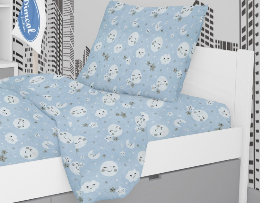 ΜΑΞΙΛΑΡΟΘΗΚΗ ΕΜΠΡΙΜΕ kids Smile 81 50Χ70 Blue Cotton 100%