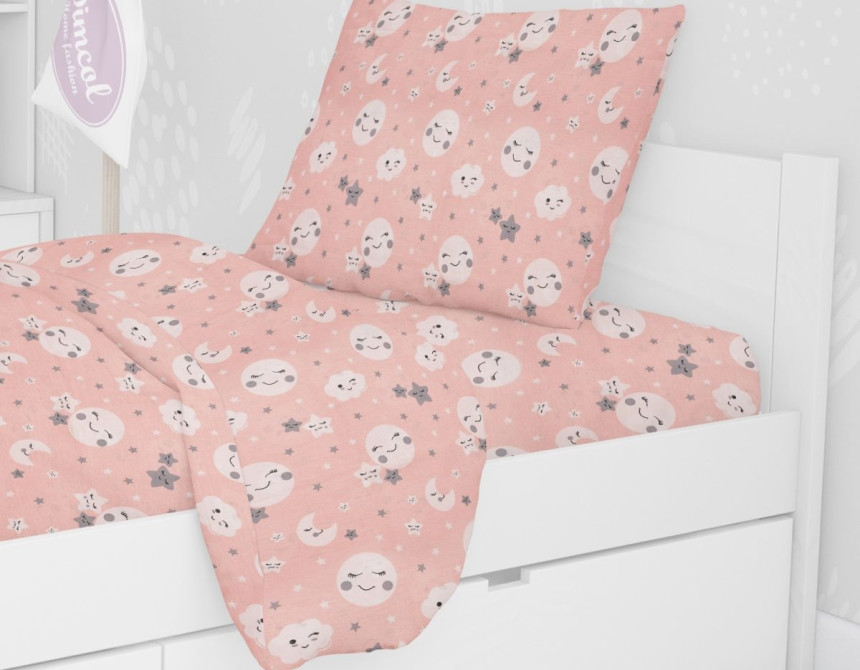 ΜΑΞΙΛΑΡΟΘΗΚΗ ΕΜΠΡΙΜΕ kids Smile 82 50Χ70 Coral Cotton 100%