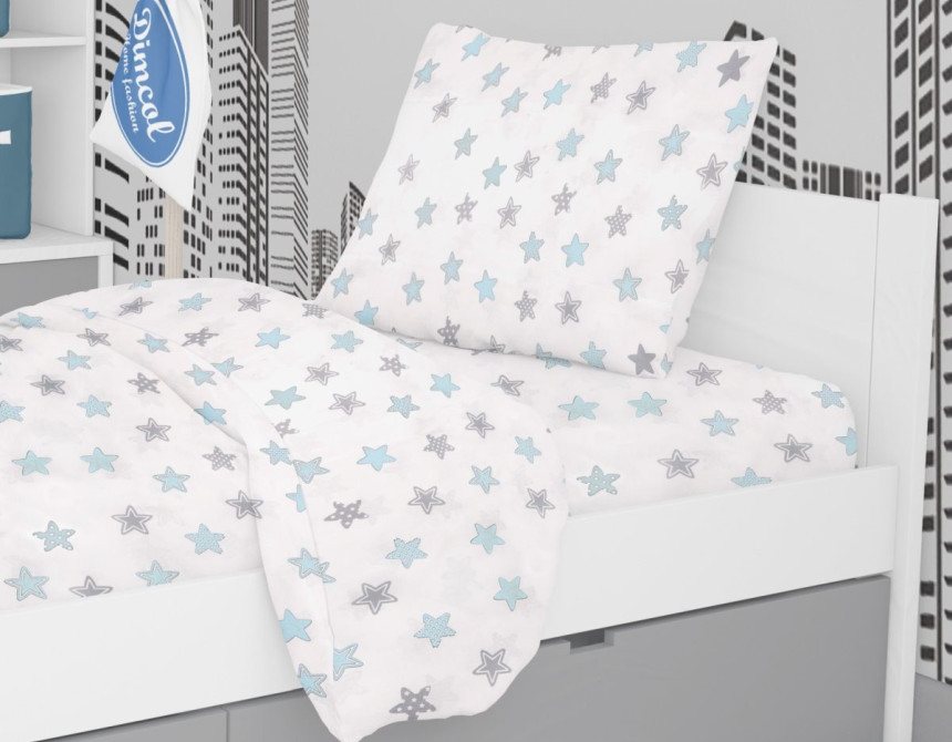 ΜΑΞΙΛΑΡΟΘΗΚΗ ΕΜΠΡΙΜΕ kids Star 104 50Χ70 Sky blue Cotton 100%