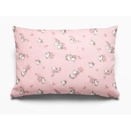 ΜΑΞΙΛΑΡΟΘΗΚΗ ΕΜΠΡΙΜΕ kids Birds 15 50Χ70 Pink Flannel cotton 100%