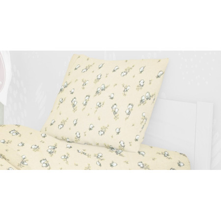 ΜΑΞΙΛΑΡΟΘΗΚΗ ΕΜΠΡΙΜΕ kids Birds 16 50Χ70 Ecru Flannel cotton 100%