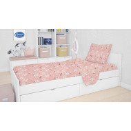 ΠΑΠΛΩΜΑΤΟΘΗΚΗ ΕΜΠΡΙΜΕ kids Smile 82 160Χ240 Coral Cotton 100%
