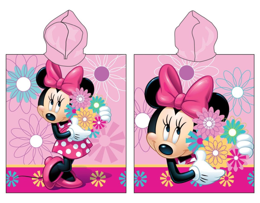 ΠΟΝΤΣΟ ΠΑΡΑΛΙΑΣ DISNEY MINNIE 09 50X115 Digital Print Cotton 100%