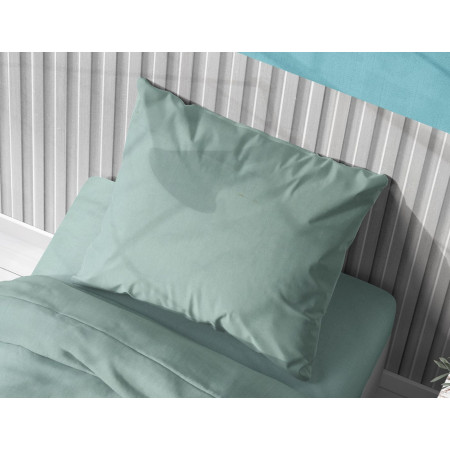 ΜΑΞΙΛΑΡΟΘΗΚΗ Solid 497 50Χ70 Aqua Cotton 100%