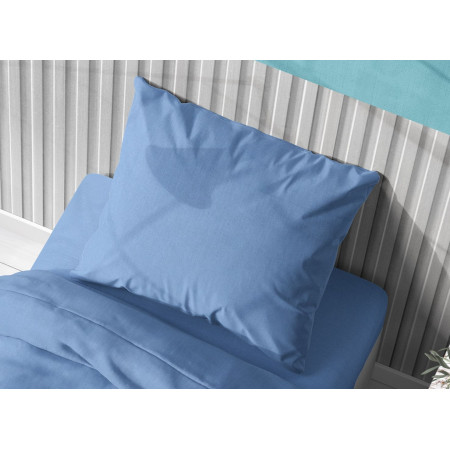 ΜΑΞΙΛΑΡΟΘΗΚΗ Solid 498 50Χ70 Sky blue Cotton 100%