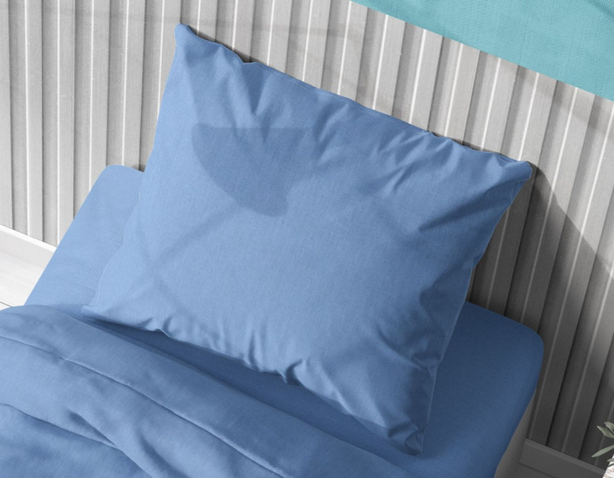 ΜΑΞΙΛΑΡΟΘΗΚΗ Solid 498 50Χ70 Sky blue Cotton 100%