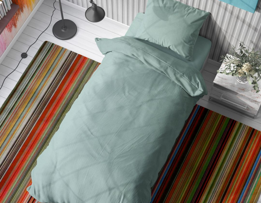 ΠΑΠΛΩΜΑΤΟΘΗΚΗ Solid 497 160Χ240 Aqua Cotton 100%