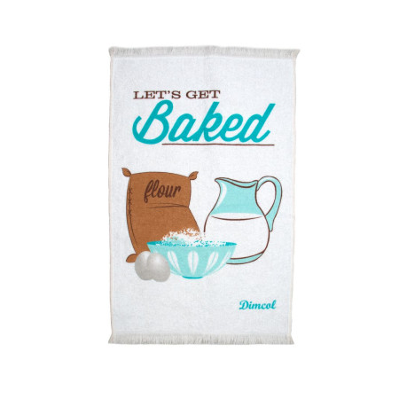 ΠΕΤΣΕΤΑ ΚΟΥΖΙΝΑΣ Baked 07 40Χ60 White ΜΕ ΚΡΟΣΣΙ Βαμβ.