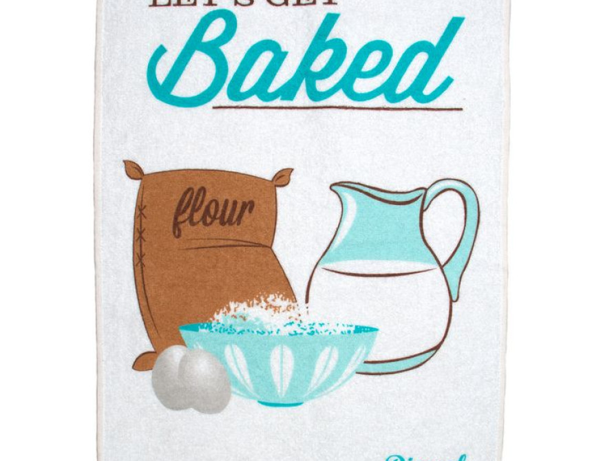 ΠΕΤΣΕΤΑ ΚΟΥΖΙΝΑΣ Baked 07 40Χ60 White ΜΕ ΚΡΟΣΣΙ Βαμβ.