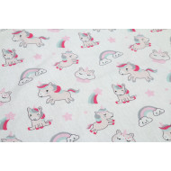 ΣΕΝΤΟΝΑΚΙ ΛΙΚΝΟΥ bebe Unicorn 108 80Χ110 White-Pink Cotton 100%