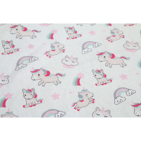 ΣΕΝΤΟΝΑΚΙ ΛΙΚΝΟΥ bebe Unicorn 108 80Χ110 White-Pink Cotton 100%