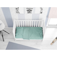 ΣΕΝΤΟΝΙΑ ΣΕΤ 3 τεμ bebe Solid 497 120Χ160 Aqua Cotton 100%