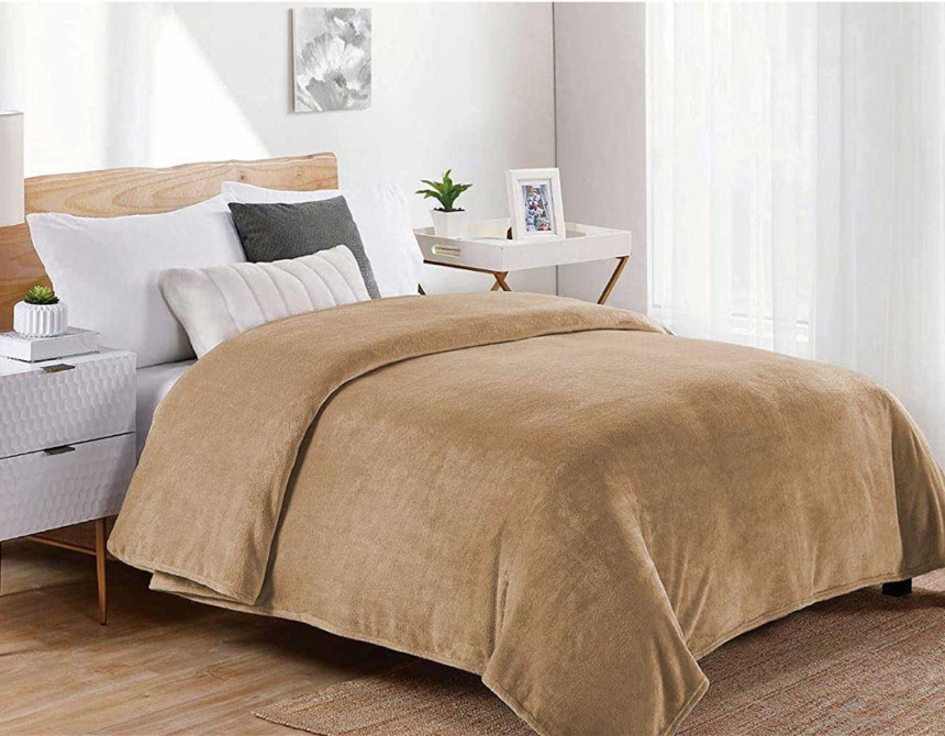 ΚΟΥΒΕΡΤΑ CORAL FLEECE Polyester 160X220 Μονόχρωμη 02 Beige
