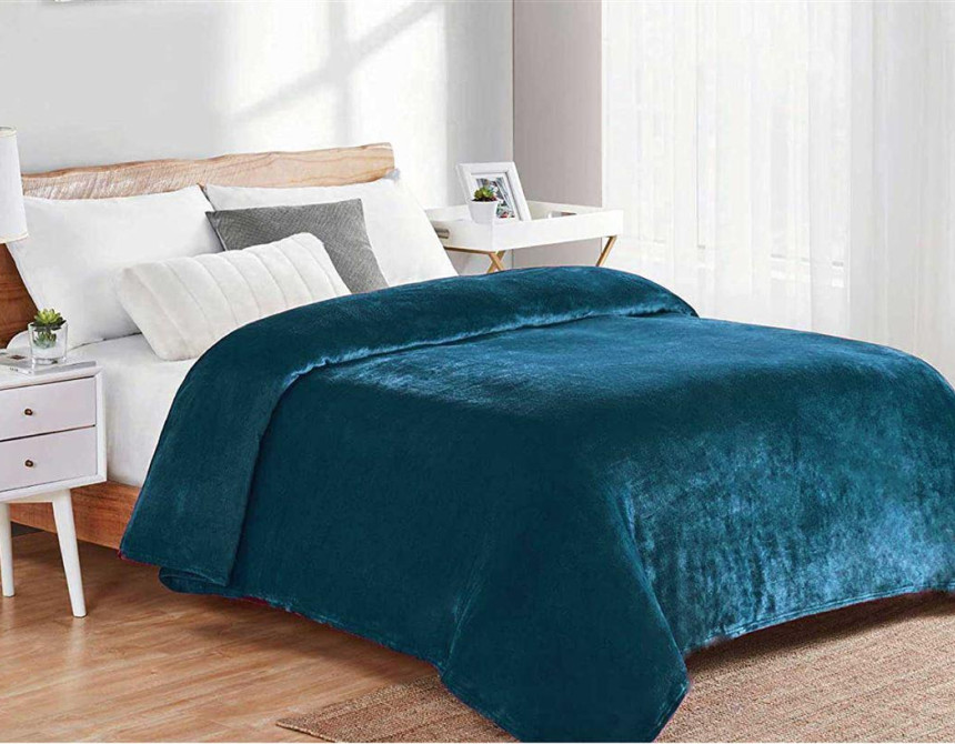 ΚΟΥΒΕΡΤΑ CORAL FLEECE Polyester 160X220 Μονόχρωμη 03 Petrol