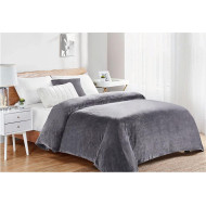 ΚΟΥΒΕΡΤΑ CORAL FLEECE Polyester 160X220 Μονόχρωμη 06 Grey